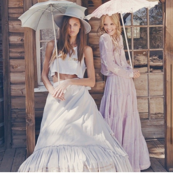 Wildfox couture pink coyote maxi sheer skirt Xs RARE - Picture 4 of 5